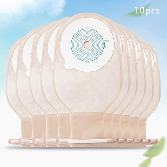 10PCS Colostomy Bags Colostomy Disposable Ostomy Drainable Single Use Bag HVQWA