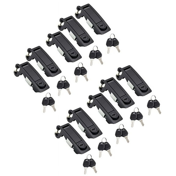 10PCS Compression Latch Lever Latch Lock for Marine Car RV Door Hand Lock Adjustable Lever Latches Thickness:1-5mm