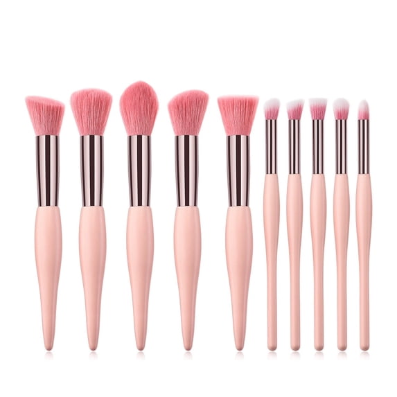 10PCS Cosmetic Makeup Brush Set - Foundation Powder Eyeshadow Eyebrow Blush Concealer Brush Kit, Make Up Brushes Set, Makeup Brushes & Tools, Professional Makeup Brush Set, Beauty Tools, Travel