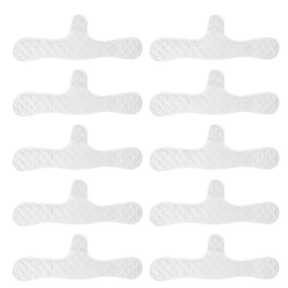 10PCS Cotton Bra Liners To Absorb Sweat 3 Layer Reusable Washable Under Bra Pads Sweat Liners for Women Sweating Supplies, White
