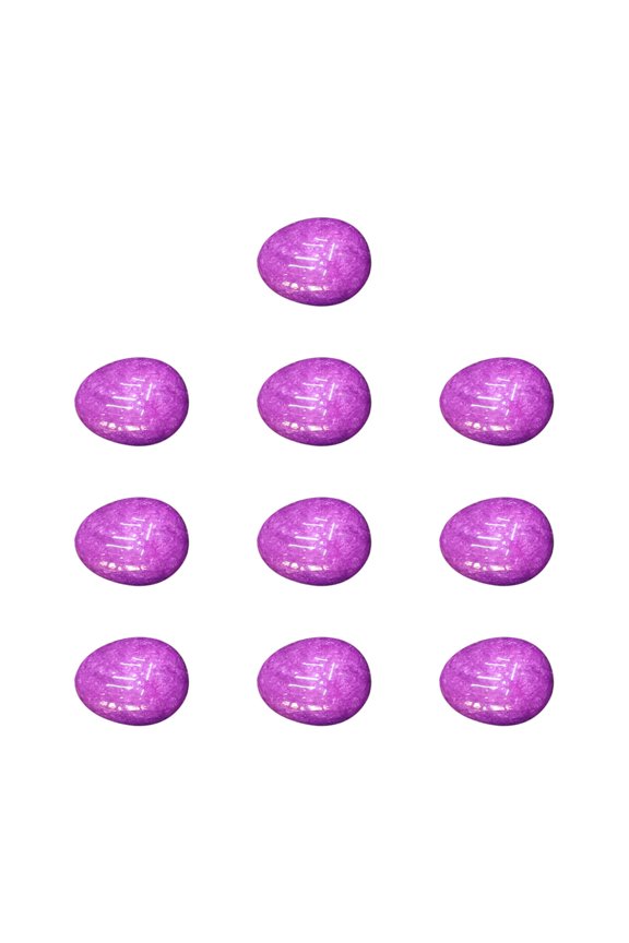 10PCS Crystal Agate Mini Egg Set, Polished Natural Stone Easter Eggs for Home Decor, Meditation, Collectibles and Spiritual Healing