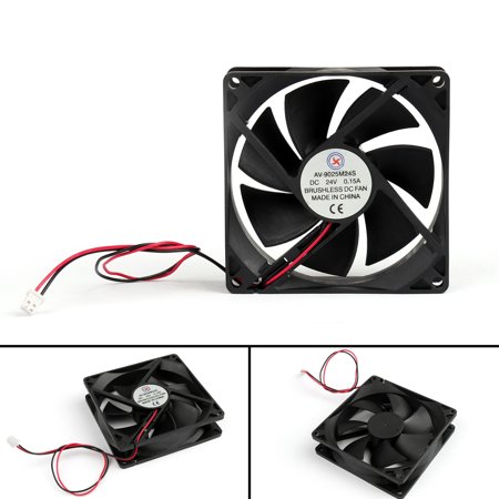 10PCS DC Brushless Cooling PC Computer Fan 24V 9025s 90x90x25mm 0.15A 2 Pin Wire