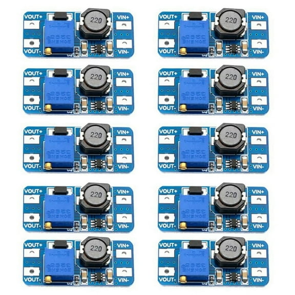 10PCS, , DC-DC Converter, Boost Regulator, USB Power Module, 2V-24V to 5V-28V, 2A Output, Micro-USB