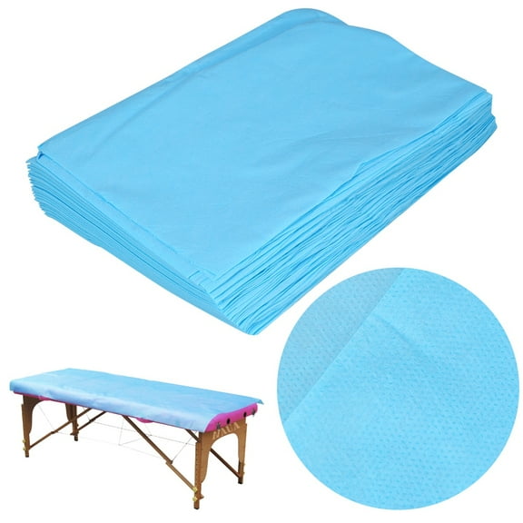 10PCS Disposable Massage Table Sheet, Waterproof Disposable Bed Sheets for Massage Table, Massage Bed Covers Disposable for Spa Salon, Non Woven Fabric