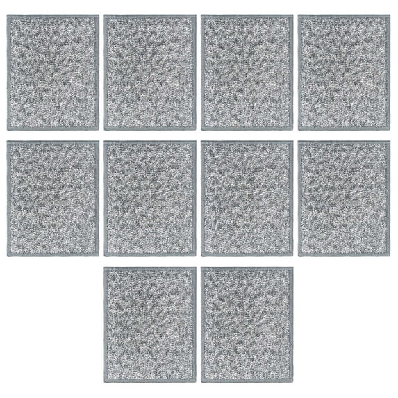 10PCS Double Side Dish Scrubber Sponge Safe AntiScratch Scouring Pad for Cookware Oven Stovetop Kitchen Cleaning Cloth