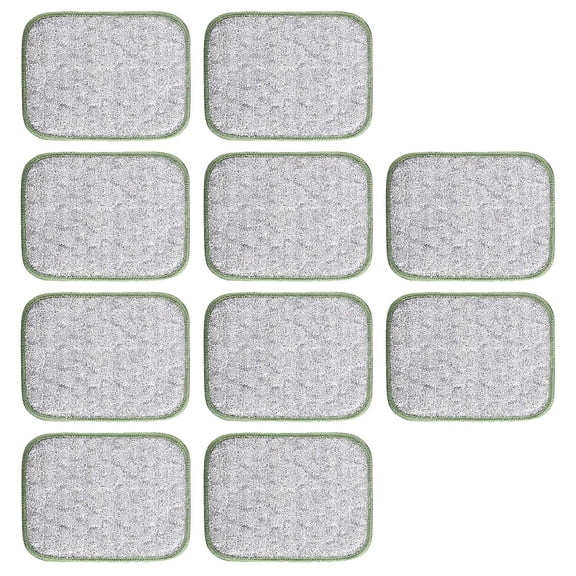 10PCS Double Side Dish Scrubber Sponge Safe AntiScratch Scouring Pad for Cookware Oven Stovetop Kitchen Cleaning Cloth