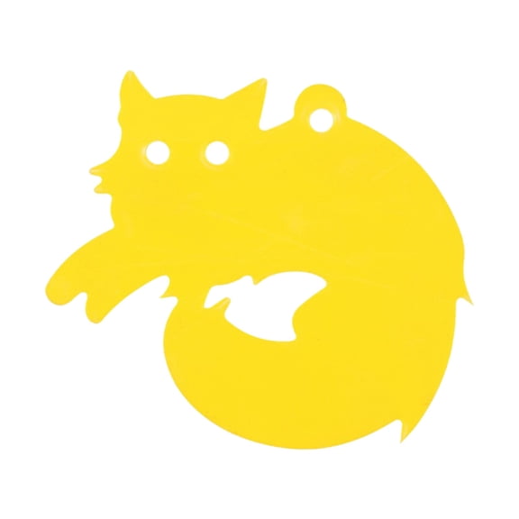 10PCS Double Worm Trap Sticker Yellow Paper Sticky Board With Small Worm Gardening Flowers