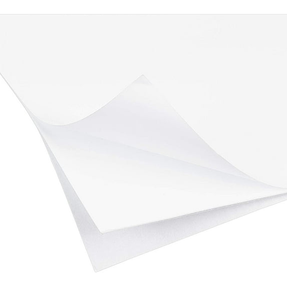 10PCS Double-sided Adhesive Backed Foam Sheet 12x8 Inch White Nonslip EVA Foam Pad Mat with Double Adhesive Back for Furniture Doors 1mm Thick