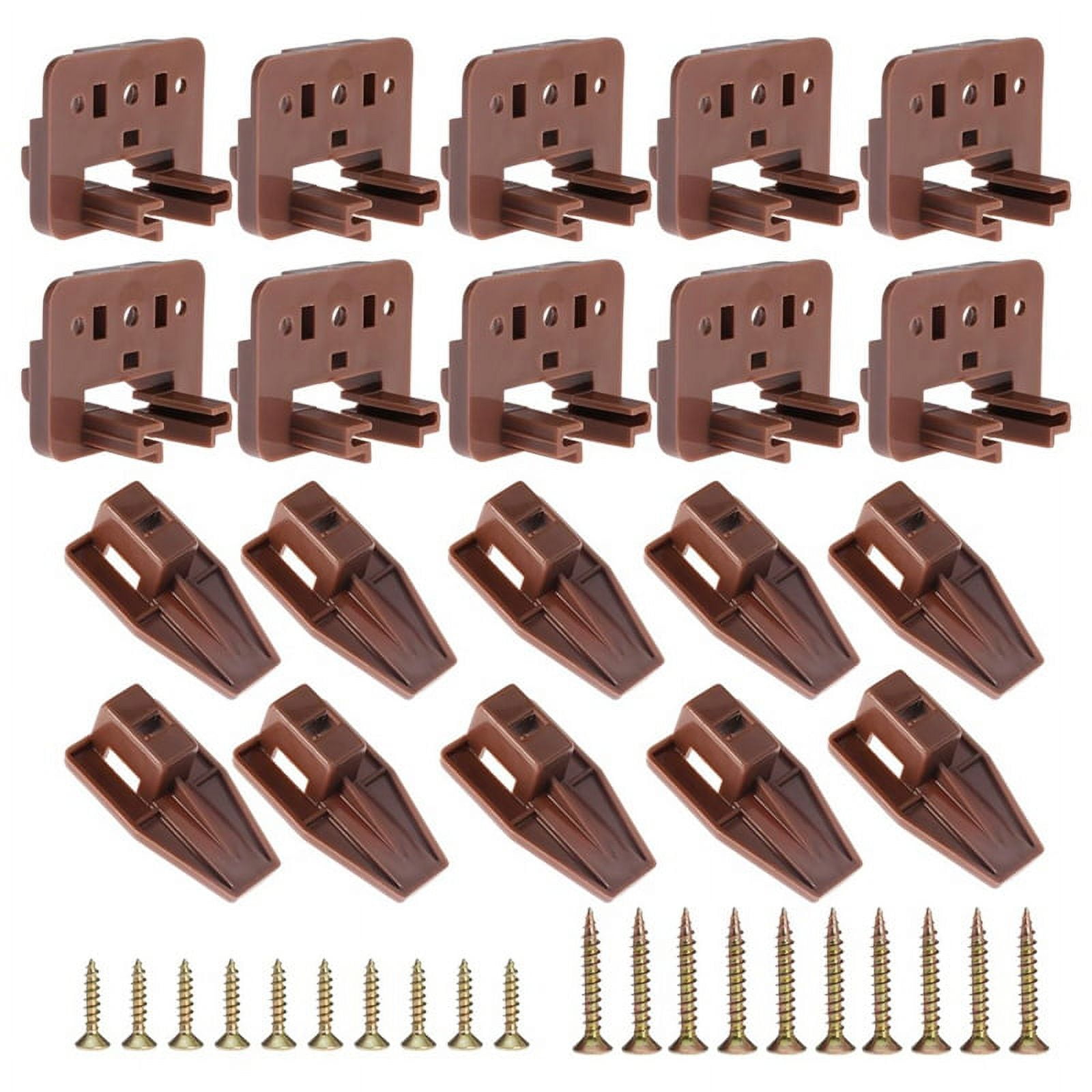10PCS Drawer Slide Track Guide Glide for Center Mount Dressers and