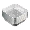 thumbnail image 1 of 10PCS Disposable Square Paper Foil Trays 8x8 Inch, Perfect for Baking, Cooking, Grilling, Roasting, Freezer & Oven Safe, 1 of 4