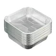 thumbnail image 1 of 10PCS Durable Square Aluminum Foil Pans 8 Inch, Disposable & Recyclable, Perfect for Baking, Roasting, and Food Storage, 1 of 5
