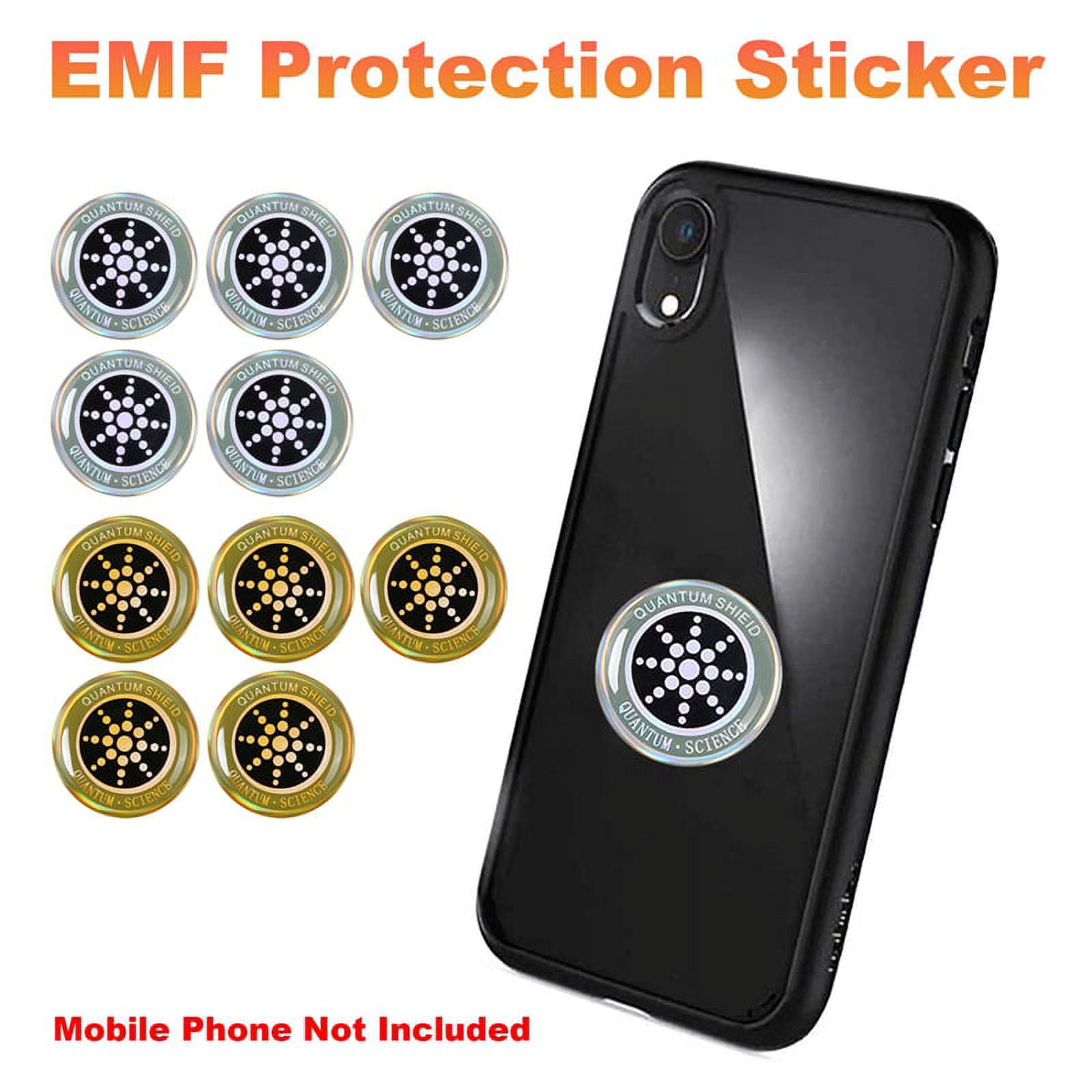 10pcs EMF Protection Autocollant Anti Radiation Téléphone Portable  Autocollant Pour Téléphone Iphd Ordinateur Portable Et Tous Electr