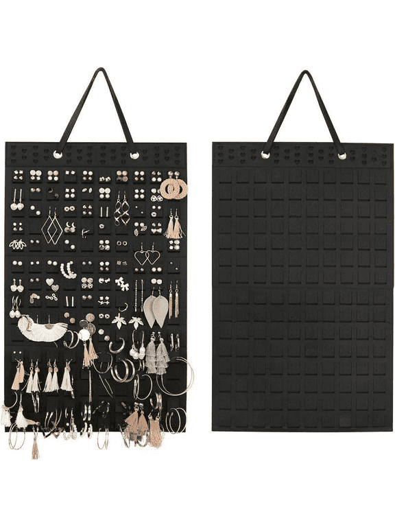 Earring Organizer Hanging Earring Holder, Holds Up To 330 Pairs, Soft Felt Wall Mount Earring Display Holder Stud Earrings Organizer for Women Girls