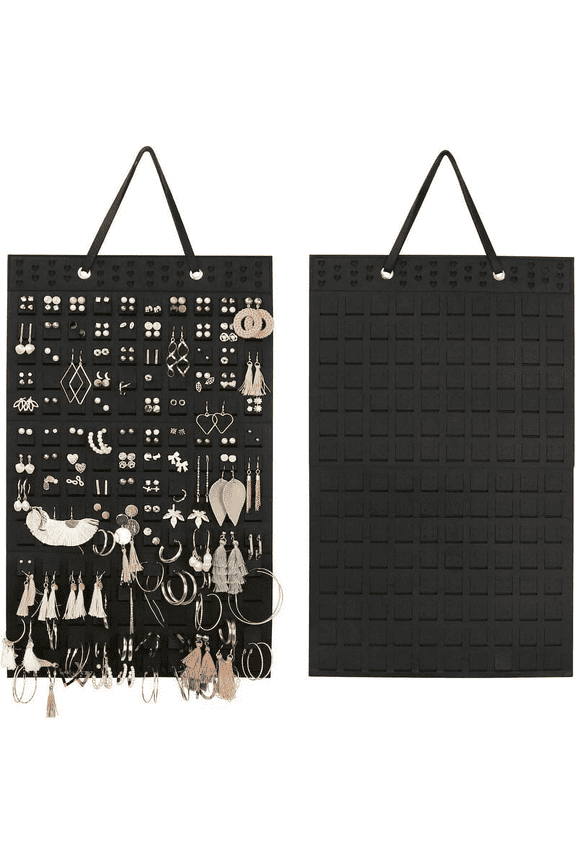 Earring Organizer Hanging Earring Holder, Holds Up To 330 Pairs, Soft Felt Wall Mount Earring Display Holder Stud Earrings Organizer for Women Girls