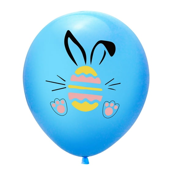 10PCS Easter Party Balloons, Fun Easter Party Decor & Easter Decorations, Colorful Latex Balloons for Event, Joyful Spring Holiday Celebration Supply Home Venue Happy Easter Decor(Blue)