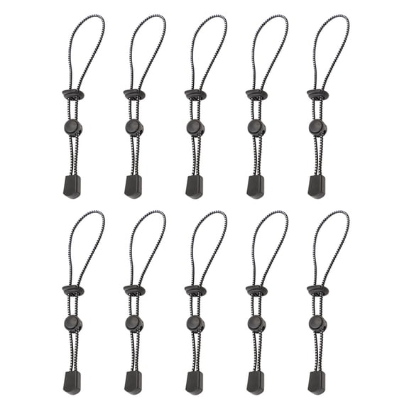 10PCS Elastic Camping Straps with Secure Buckles - Windproof Tent Fastening, Backpack Storage & Equipment Management