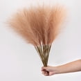 thumbnail image 1 of 10PCS Faux Pampas Grass, 22.3" Short Artificial Pompous Grass Floral Fake Pompas Grass Branches Vase Filler Flower Arrangement for Home Wedding Boho Decor, 1 of 8