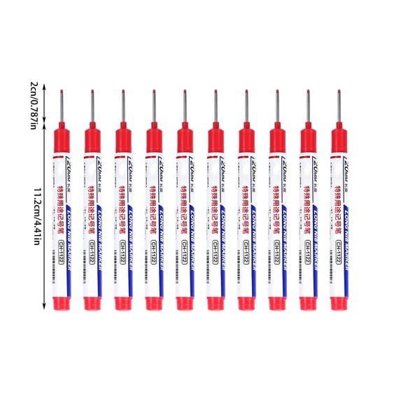 10PCS Fine Tip Marker Pens, Ultra-Fine Point Permanent Markers, Fade-Resistant for Writing on Metal, Glass, Wood, Multipurpose Liner Pens for Art, Engineering, Labeling