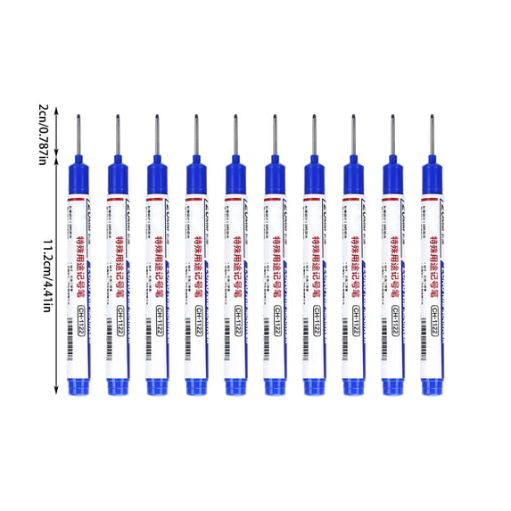 10PCS Fine Tip Marker Pens, Ultra-Fine Point Permanent Markers, Fade-Resistant for Writing on Metal, Glass, Wood, Multipurpose Liner Pens for Art, Engineering, Labeling