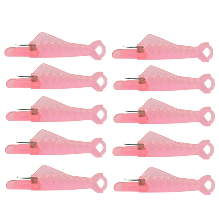 10PCS Fish Shape Needle Threaders Plastic Needle Threader For Hand Sewing  DIY Needle Threader Hand Machine Sewing Tool Thick Thread for Animals Craft
