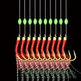 thumbnail image 1 of 10PCS Fishing Hook Stainless Steel String hook  Rigs Swivel Lure Pesca Bait Hook Single Combination High Carbon String Hook 6 Hooks, 1 of 13