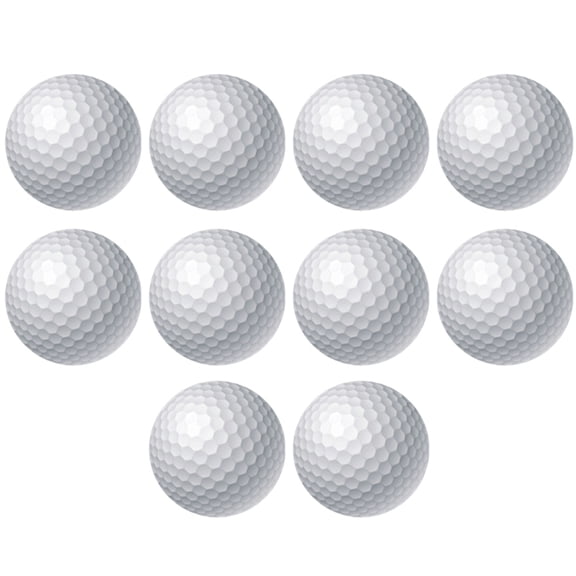 10PCS Floating Golf Balls No Sink Synthetic Rubber Double Layer D42.7mm Far Distance Training Supply Q004