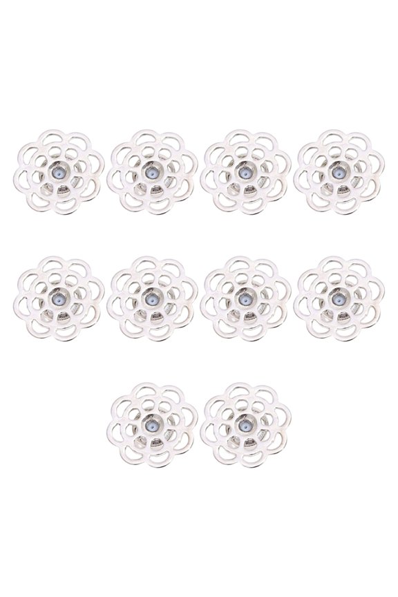 10PCS Floral Earring Stoppers Craft Of Copper For Big Studs Prevents Loss Enhances Styles
