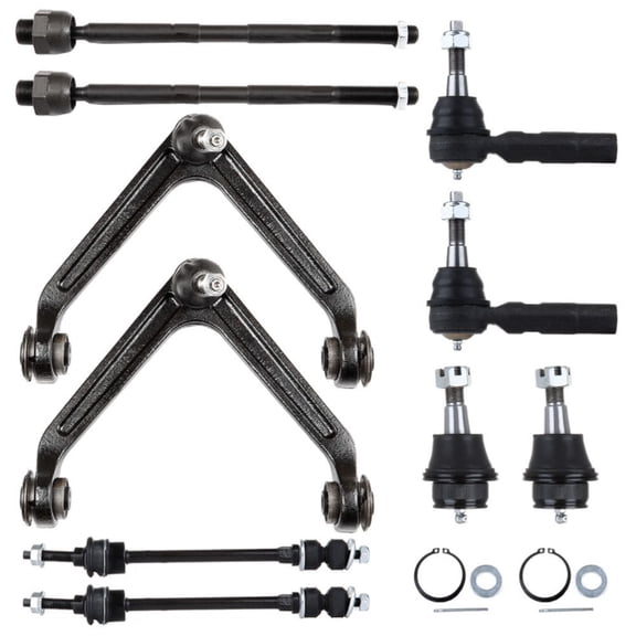 10PCS Front Control Arms Tie Rods Ball Joints For 2002-2005 Dodge Ram 1500 4WD