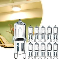 10PCS G9 40W 120V Halogen Bulb Dimmable, Long Lifespan G9 T4 Base with 2800K Warm White, JCD G9 Halogen Light Bulbs 2 Pin for Pendants