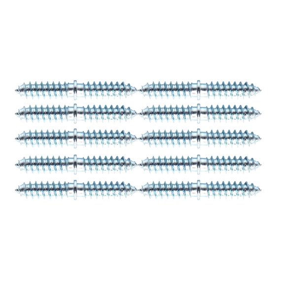 10PCS Galvanized Double Head Pointed Tail Furniture self-Tapping Screw with Two Pointed Teeth Bolts