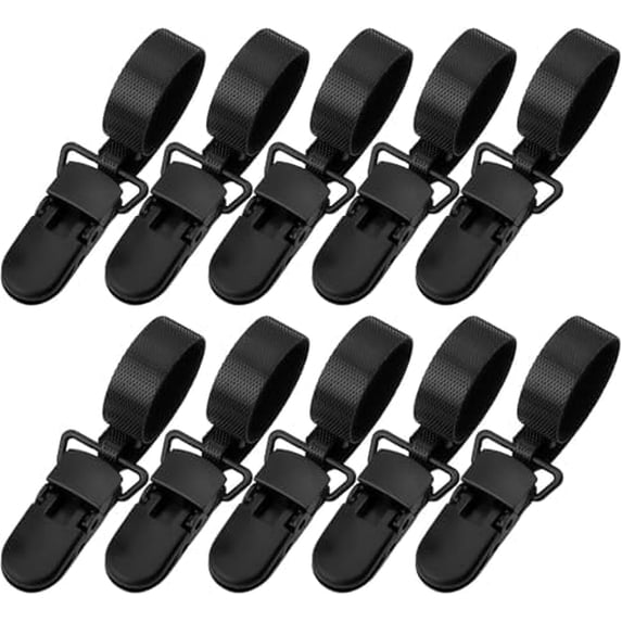 10PCS Garden Flag Clips Anti Wind & Garden Flag Stoppers Holder Clips, Small Flag-Pole Clips to Hold Flag for Small Yard Flags to Keep Lawn Flags, Windproof Flag-Clips for Flagpole