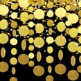thumbnail image 1 of 10PCS Glitter Paper Circle Dots Circle Garlands Coin Garland Hanging Banners Dot Streamer Backdrop Background Decor for Birthday Baby Shower Wedding Party, 1 of 7