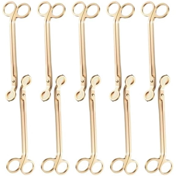 10PCS Gold Stainless Steel Candle Wick Trimmers, 7 Inch Wick Cutters Candle Scissors for Cleaner Burn Prevents Soot Buildup$$Home Decor, Kitchen, & Other