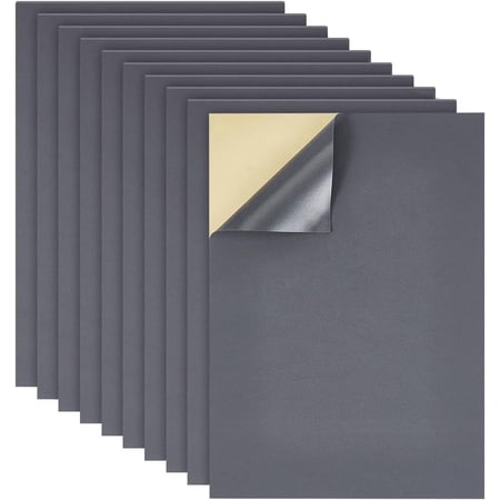 10PCS Grey Self-Adhesive EVA FoamSheets 8.26x11.8inch Adhesive Craft Foam