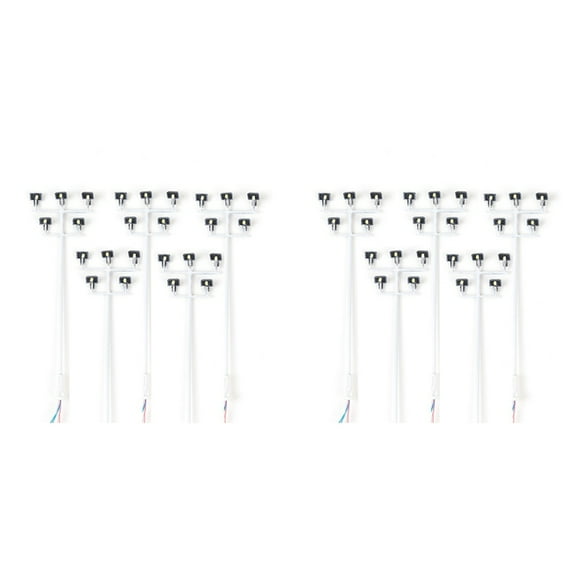 10PCS HO Scale Model Lighting Tower 3V Train Light Railway LED Plaza Lamps Building Scenery Layout Model Accessories