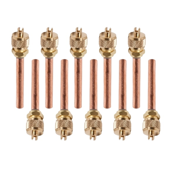 10PCS HVAC Service Access Valves Vacuum Filling Access Valves Remover 1/4" Refrigeration Kits Valves