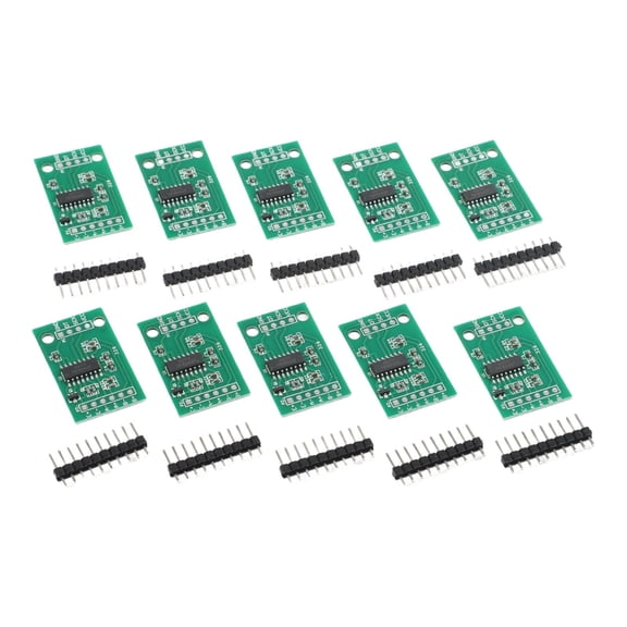 10PCS HX711 24-Bit for ADC Weight Sensor Module with Programmable Gain 32 64 128 for Arduino and Embedded Systems (Large board)