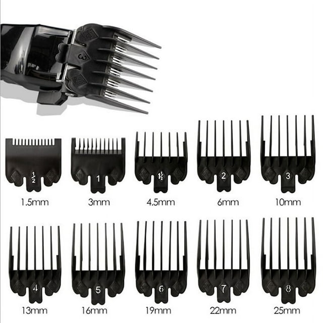 10PCS Hair Clipper Combs Guide Kit Hair Trimmer Guards 1.525MM Salon Tools*AWA