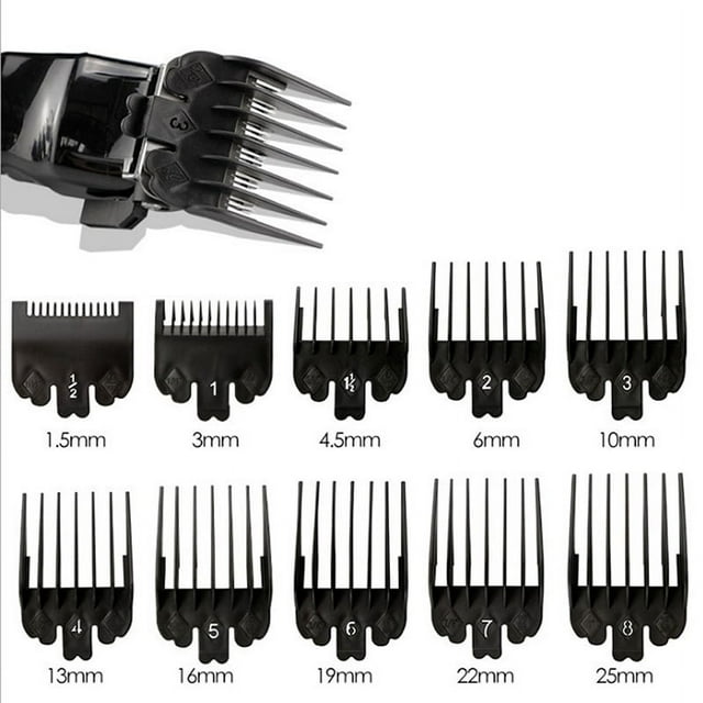 10PCS Hair Clipper Combs Guide Kit Hair Trimmer Guards 1.525MM Salon