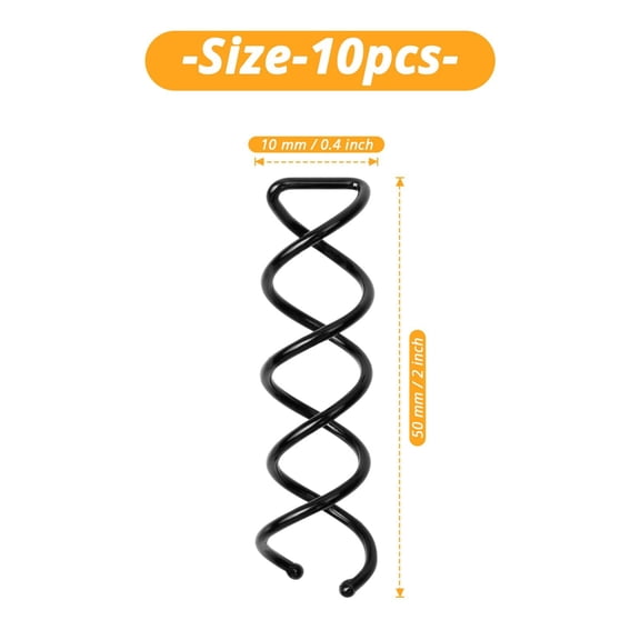 10PCS Hair Clips Rotating Hairpin Hair Accessories Hair Curler DIY Hairpin Hair Curling Tool