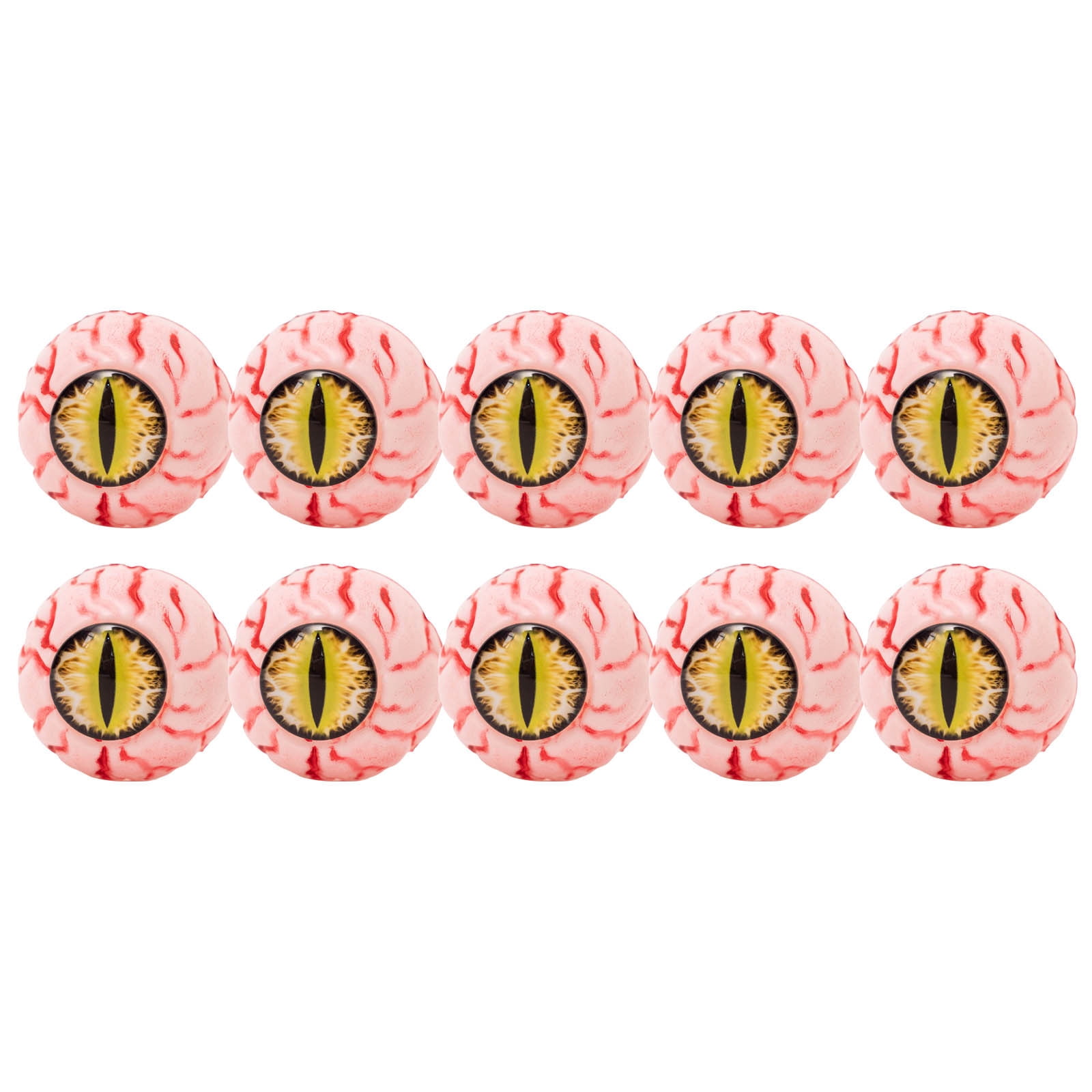 10PCS Halloween Eyeballs Plastic Fake Eyeballs Ornament Spooky Skeleton ...