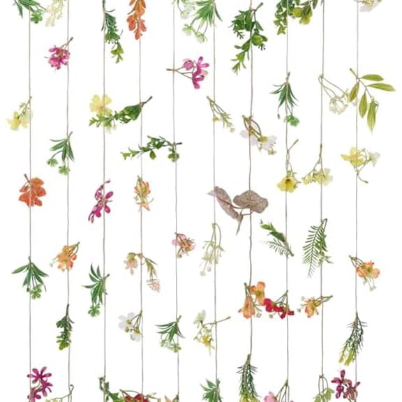 10PCS Hanging Artificial Wildflower Garland, 6.5 Ft Long Flower Garland for Backdrop Wedding Woodland Baby Shower Decorations Birthday Fairy Tea Party Decor Supplies$$Home Decor, Kitchen, & Other