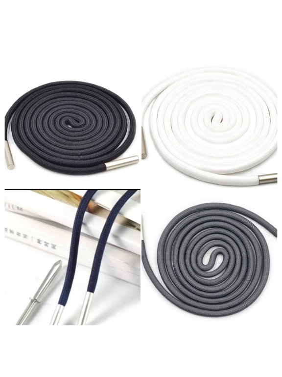 10PCS Hat Cord, Drawstring, Shoelace, Sweatpants Drawstring, Sweatshirt Cord, Long Cord, Round Cord with Metal Ends, Apparel Accessory Material
