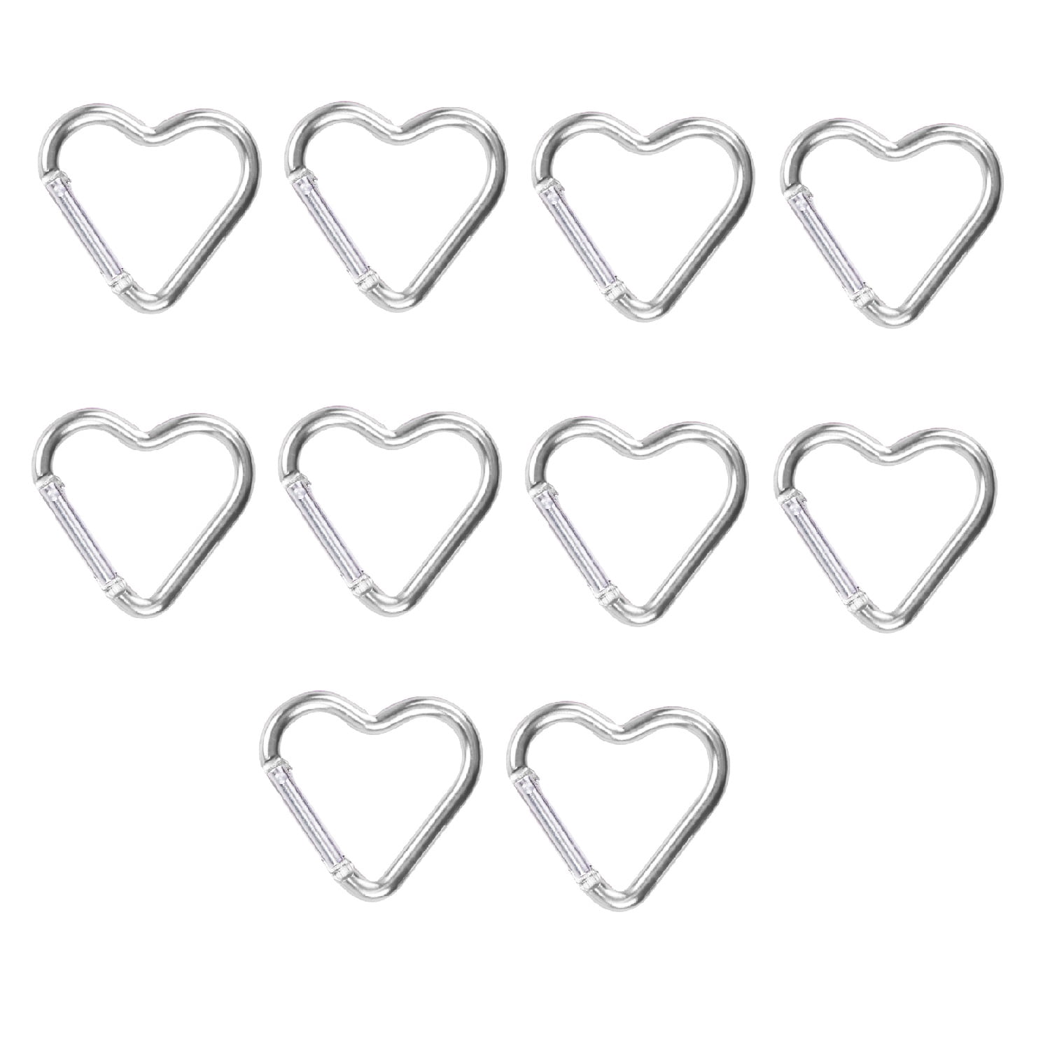 Custom Assorted Aluminum D Ring Clip Hook Keychain 3 Pack