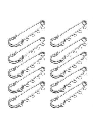 Bastex 6 Pack of 5 inch Safety Pins. Extra Large Heavy Duty Stainless Steel Pin for Laundry, Upholstery, Horse Blanket, Quilting, Decorative Fashion