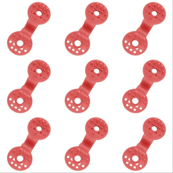 10PCS Heavy Duty Shade Cloth Clips, 2025 Upgrade Tarp Clips for Greenhouse, Garden, and Outdoor Shade Netting, Reusable and Durable (Red)