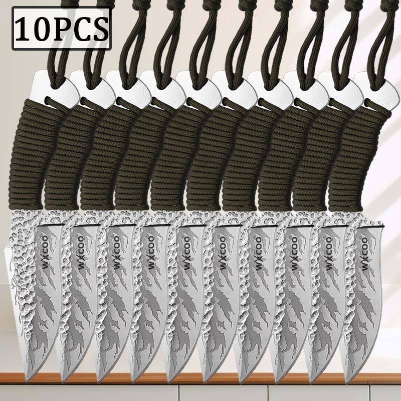 10PCS High Quality Stainless Steel Utility Knife Fruit Knife Sharp Fish Knife Kitchen Accessories Barbecue Knives Kitchen Gadgets Unique Knives for Men Household Items Clearance Sale Multipurpose