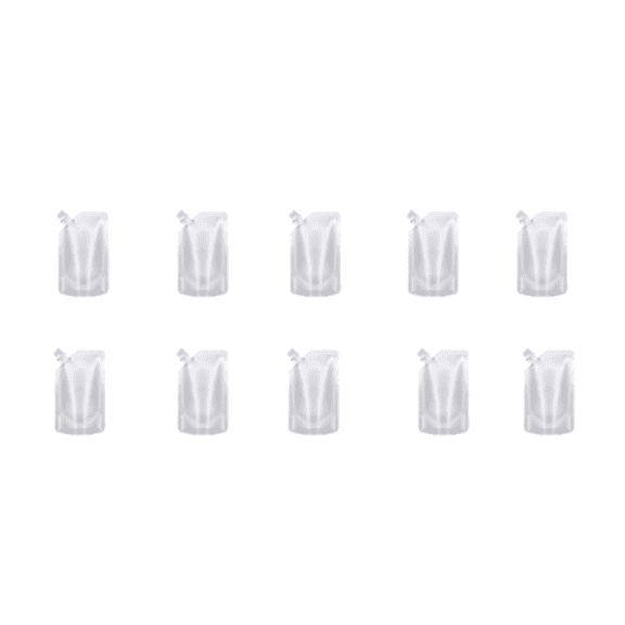 10PCS Hot Deal! Plastic Flask with Spout, Reusable Beverage Pouches, Concealable Flasks for Liquor Juice Milk Festivals,6.69*4.33 inch