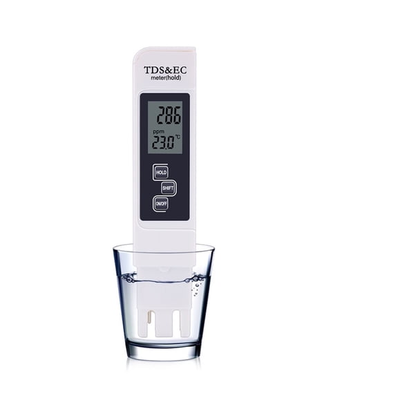 10PCS/LOT TDS Tester, EC Meter, Conductivity Meter, Water Measurement Tool,Function 3 In 1, 0-5000ppm, ,Reliable