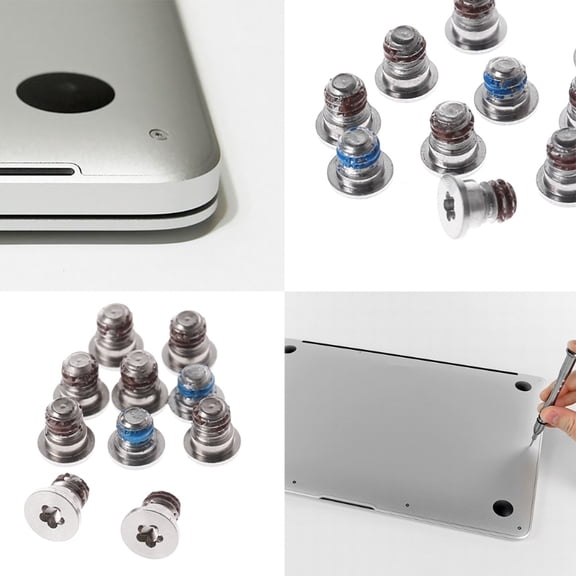 10PCS Laptop Bottom Screws Set For Macbook Pro Retina A1398 A1425 A1502 DIY Repair Screw Kit P9JB
